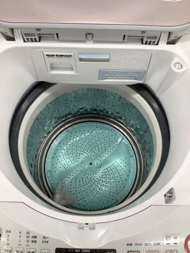 安心の6ヶ月保証付き　SHARP  縦型洗濯乾燥機　38280円