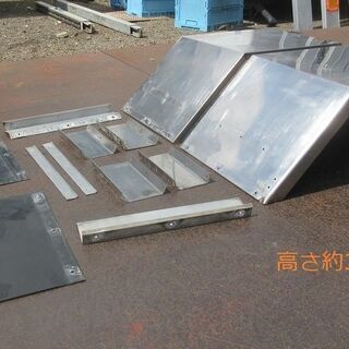 ♪泥除け♪リアフェンダー♪ステン♪14点セット♪全長約109cm♪左右セット♪N①♪