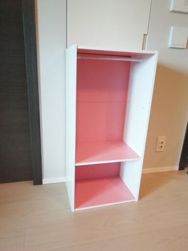 無料 可愛い 手作りベビー服収納 突っ張り棒付き Moomin 港の収納家具 子供部屋用収納 の中古あげます 譲ります ジモティーで不用品の処分