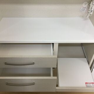ニトリ スライド扉レンジボード アイボリー コパン 【トレファク岸和田店】