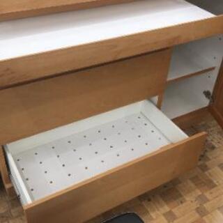キッチン収納 キッチンテーブル レンジ台 幅120 カキウチ家具?自社 
