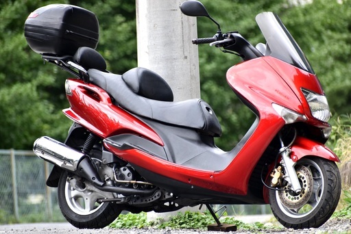 ☆YAMAHA＊マジェスティ125Fi＊リアボックス付き＊キャンディーレッド＊WAKO’Sオイル交換済＊☆下取り全国配送も可能です☆彡