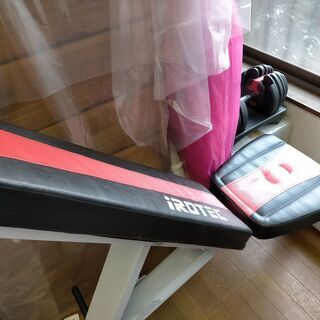 可変式ダンベル24Kg２個セットとベンチ台