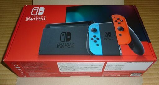 新品未開封!!★Nintendo Switch本体　Joy-Con(L)ネオンブルー/(R)ネオンレッド バッテリー持続時間が長くなった新モデル　ゆうパック送料込み!!
