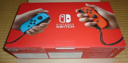 新品未開封!!★Nintendo Switch本体　Joy-Con(L)ネオンブルー/(R)ネオンレッド バッテリー持続時間が長くなった新モデル　ゆうパック送料込み!!