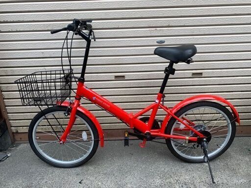折りたたみ自転車　未使用品　6段ギア付き　20インチ