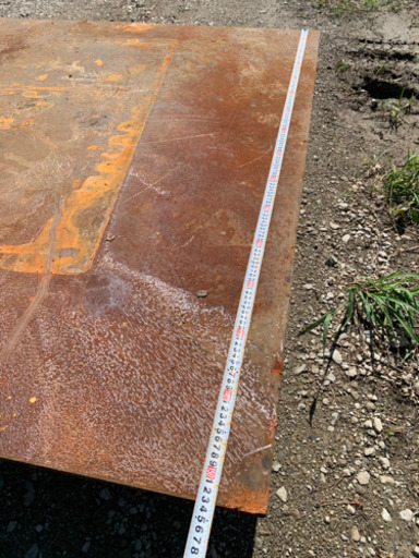 敷鉄板 3060mmX1530mm 厚み15mm 管理番号91002 敷鉄板 3060mmX1530mm 厚み15mm 管理番号91001
