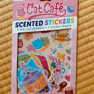 【新品・未開封】猫カフェ香りステッカーScratch&Sniff