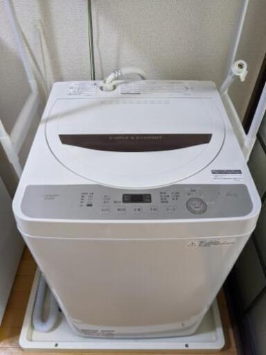 SHARP 全自動洗濯機 ステンレス槽 5.5kg ES-GE5B-T
