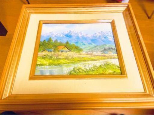 ★信州風景画★小山  潔作★油絵★