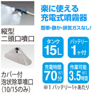 工進充電式噴霧器SLS-15 嘆かわしい 工進充電式噴霧器SLS-15 嘆かわしい