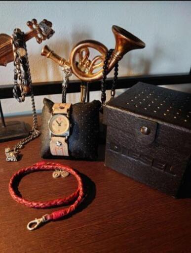 ☆DIESEL☆ DZ2114レディス ショッパーとブレスセット