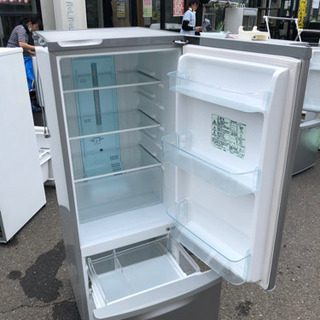 苫小牧バナナ】2011年製 Panasonic/パナソニック 168L 冷蔵庫 右開き NR-B173W シルバー系 １
