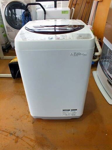 ＼半額SALE／ 【苫小牧バナナ】2011年製 清掃済み １人暮らし向け ホワイト系 ES-GE60K-T 洗濯機 6.0kg シャープ/SHARP 洗濯機