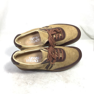 【お引き取り専用】【GANNI VERSACE】ヴェルサーチ　レザースニーカー　400 お引き取り専用】【GANNI VERSACE】ヴェルサーチ レザースニーカー 400