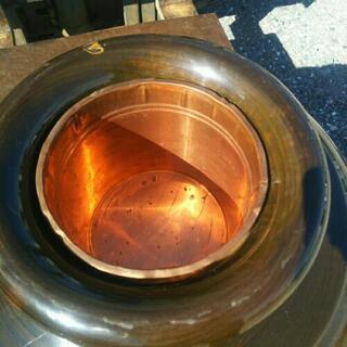 中古品  大型花器  天然木削り出し 中古品 大型花器 天然木削り出し