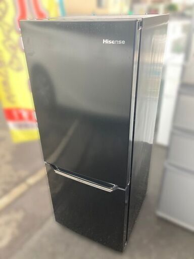 Hisense/ハイセンス 2ドア冷凍冷蔵庫 150L 2019年製 HR-D15CB ブラック 【自社配送は札幌市内限定】