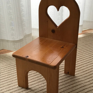 【お取引中】　　　　木製椅子型飾り台