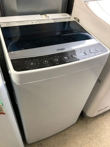 ☆中古 激安！！Haier　洗濯機　5.5ｋｇ　JW-C55A形　2017年製　DI011￥12,500！！