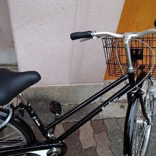 美品☆Manchester 26吋シティサイクル シングル/LEDオート/ブラック