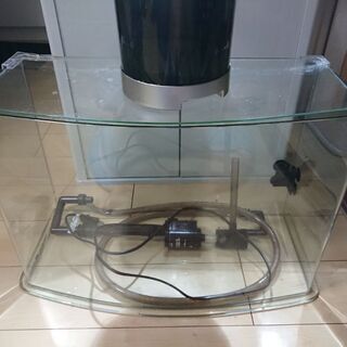 60cmオールガラス特殊加工水槽と外部式ろ過装置 60cmオールガラス特殊加工水槽と外部式ろ過装置