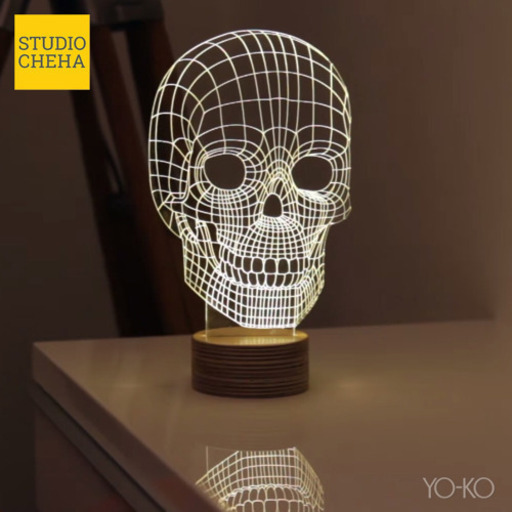 BULBING SKULL LAMP スカルランプ