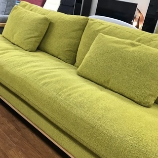 カリモク 木枠ソファー 状態◎ ファブリック仕様でストレス無しの逸品です！