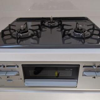 ガスコンロ 2014年 リンナイ 都市ガス 両面焼き RT63WHT【安心の3ヶ月