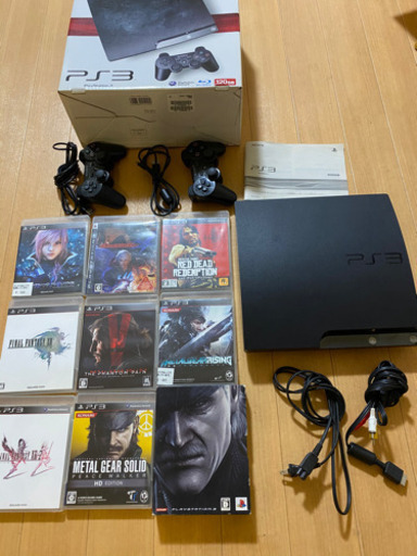 PS3本体【動作確認済】ソフト9本付き