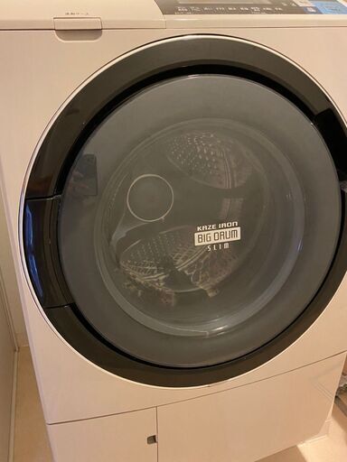 ★通常使用可能★ドラム式洗濯乾燥機 日立 BD-S8600L  風アイロン ヒートリサイクル 左開き 2013年製 洗濯10kg乾燥6kg ベージュ
