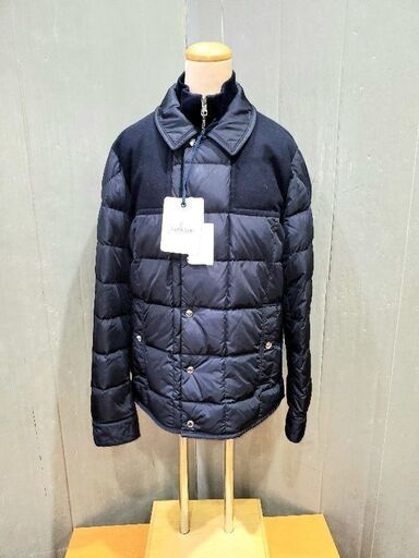 【苫小牧バナナ】クリーニング済み MONCLER/モンクレール CLOVIS クロビィス ダークネイビー 41858 743 サイズ3(L) スタイリッシュ 美品