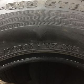 BS ECOPIA RD-613 STEEL 195/80R15 107/105L LT 15インチ 夏タイヤ 4本 2017～19年製 ハイエース等 (VTH260) クレジットカード QR決済可能