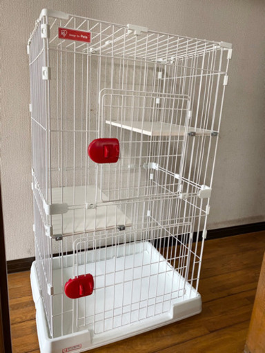 【美品】猫お迎えセット　キャットケージ　ペットトイレ
