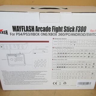 ☆メイフラッシュ Mayflash ジョイスティック F300 Arcade Fight Stick F300 アーケードスティックコントローラー アケコン◆カスタマイズに最適