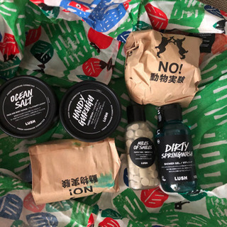Lush knot Wrap ラッシュ　風呂敷　ギフトセット