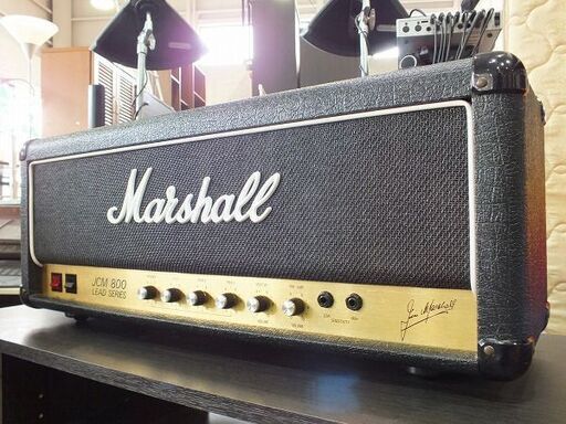 【苫小牧バナナ】外観綺麗 Marshall/マーシャル JCM800 モデル2203 1988年 100w 真空管 ギター ヘッドアンプ 音出し確認OK♪
