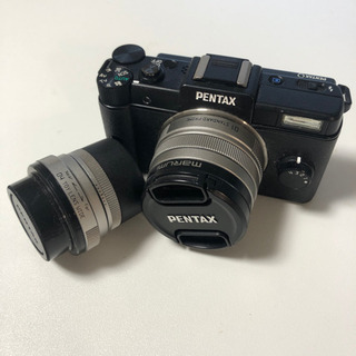 【終了】中古美品　ミラーレス一眼　PENTAXＱ　レンズ2本