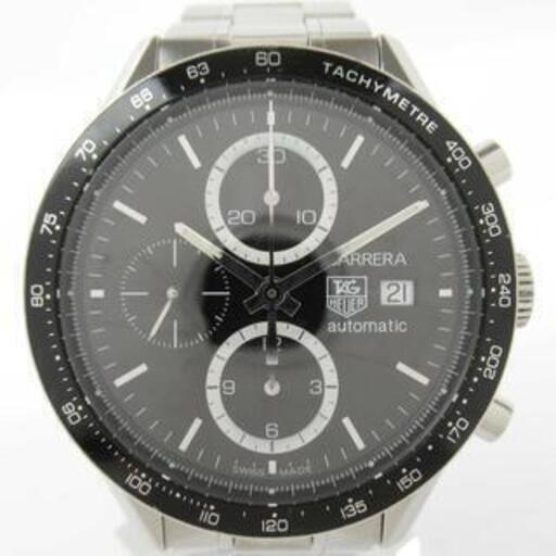 【定価４８万円】TAG Heuer　 タグ・ホイヤー　キャリバー１６　ＣＶ２０１３．　カレラタキメータークロノ　ブラック　自動巻【中古