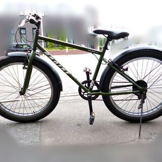 ファットバイク FATBIKE 26インチ 6段変速 自転車ブラック札幌