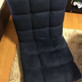 【ネット決済】【美品】座椅子2枚セット ネイビー
