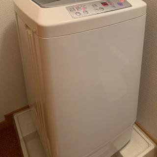 【美品】Haier白い全自動電気洗濯機 38L