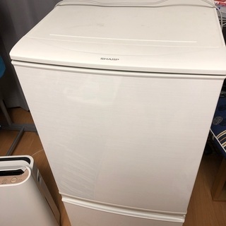【ネット決済・配送可】シャープ製冷蔵庫　SJ-D14C-W