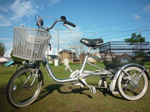 値下げ◆状態良好★大人用◆3段変速つき三輪自転車（三輪車）◆ブリヂストン◆電動アシストなし