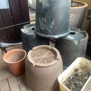 ガーデニング　植木鉢　陶器　プラスチック