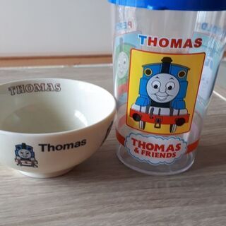(中古品 無料)THOMAS子供茶碗&プラカップ