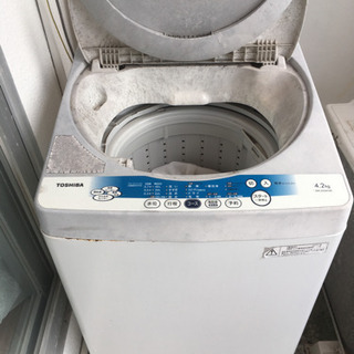 -2000円　TOSHIBA洗濯機　4.2キロ　　　