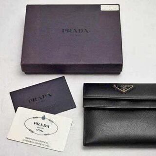 【FA】PRADA プラダ 二つ折り財布 M53A ブラック