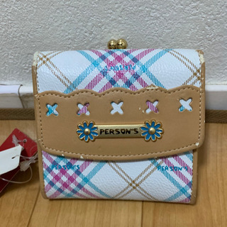 新品☆訳あり☆パーソンズ☆財布☆二つ折り☆花柄☆収納たくさん