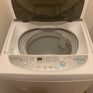 洗濯機　4.6kg  0円