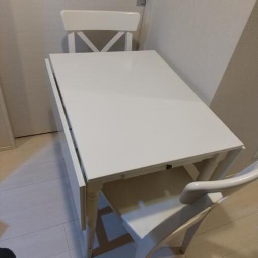 ※交渉中※IKEAダイニングテーブル\u0026チェア2脚 セット